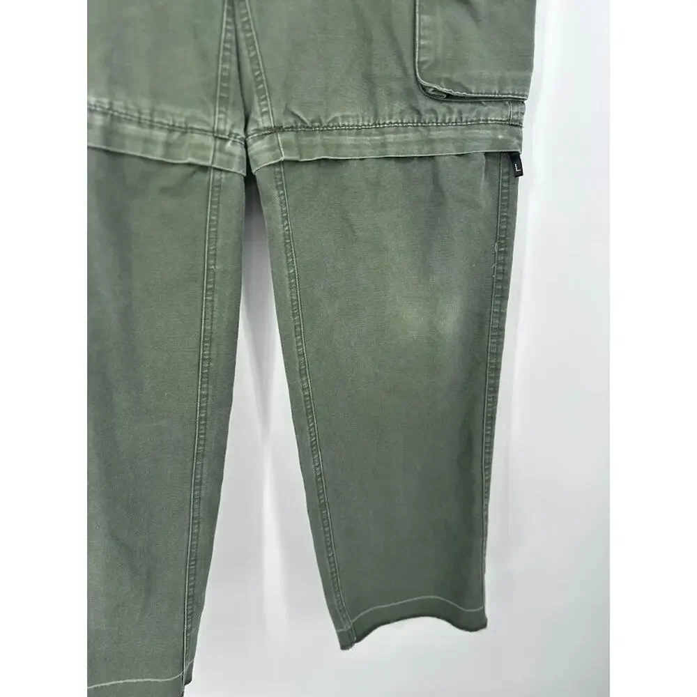Boy Scouts of America BSA Green‎ Cargo Canvas Convertible Pants Youth Size 12